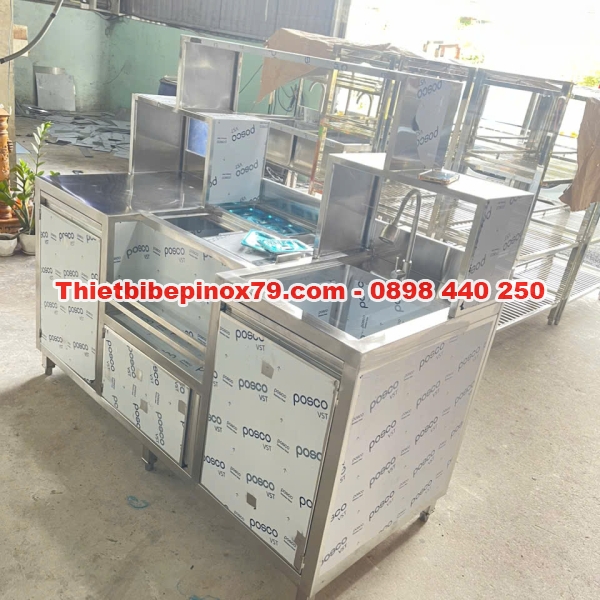 CÁCH SỬ DỤNG QUẦY PHA CHẾ TRÀ SỮA INOX