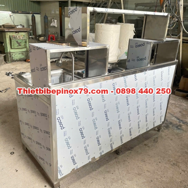 CÁCH SỬ DỤNG QUẦY PHA CHẾ TRÀ SỮA INOX