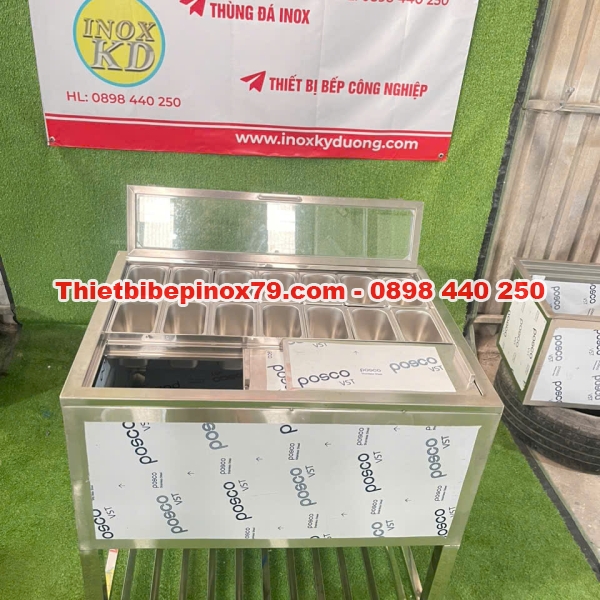 THÙNG ĐÁ INOX 304 SẢN XUẤT TẠI XƯỞNG INOX KỲ DƯƠNG