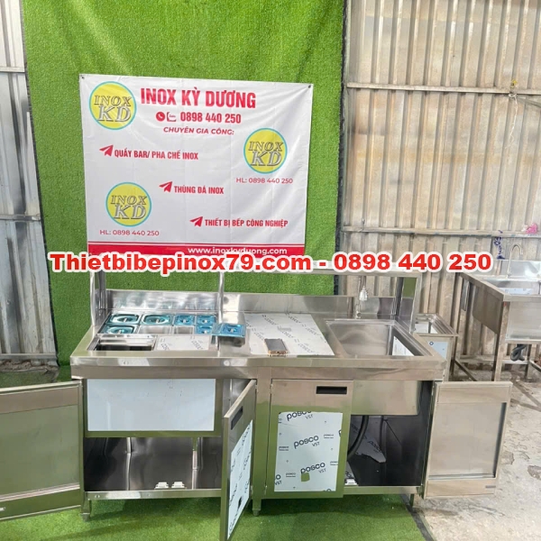QUẦY PHA CHẾ INOX KỲ DƯƠNG GIÁ RẺ NHẤT