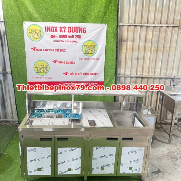 QUẦY PHA CHẾ INOX KỲ DƯƠNG GIÁ RẺ NHẤT