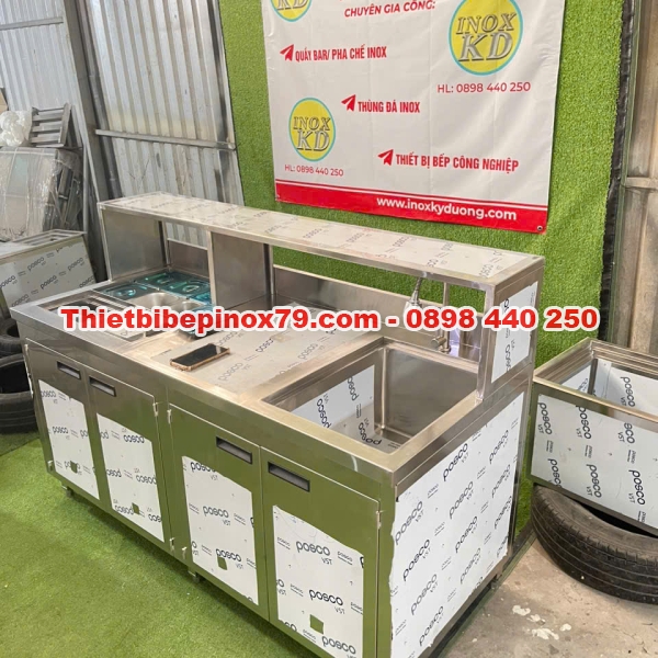 QUẦY PHA CHẾ INOX KỲ DƯƠNG GIÁ RẺ NHẤT