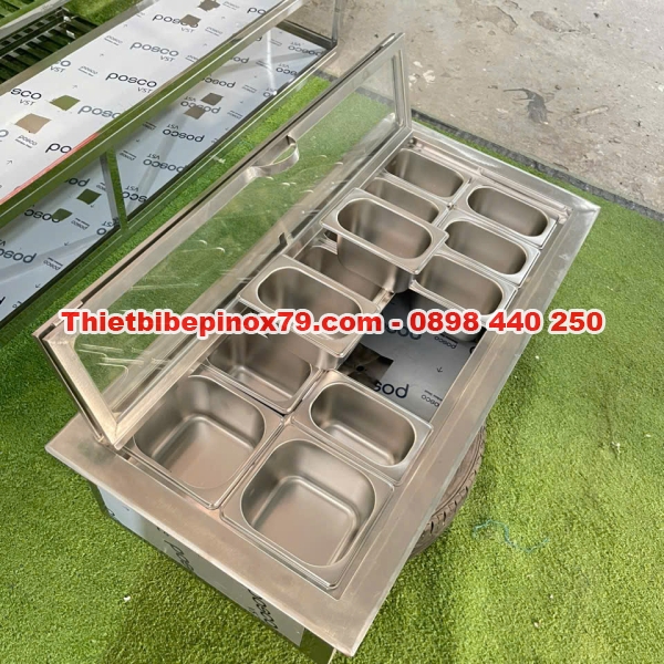 SỬ DỤNG THÙNG ĐÁ INOX GIỮ LẠNH TOPPING