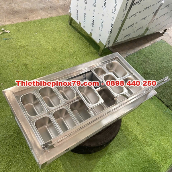 SỬ DỤNG THÙNG ĐÁ INOX GIỮ LẠNH TOPPING