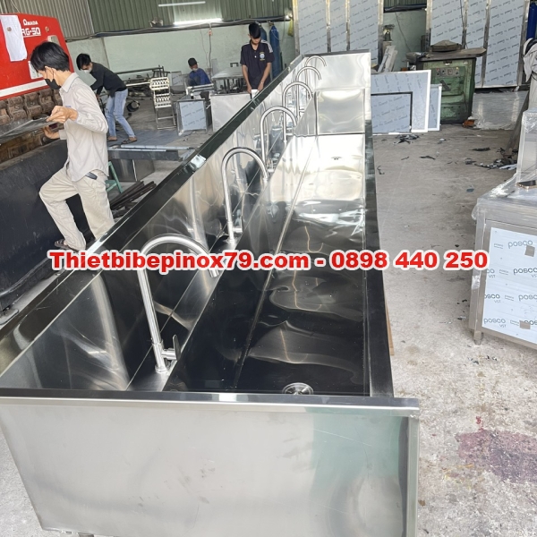 BỒN RỬA CHÉN KÍCH THƯỚC LỚN SẢN XUẤT TẠI XƯỞNG 