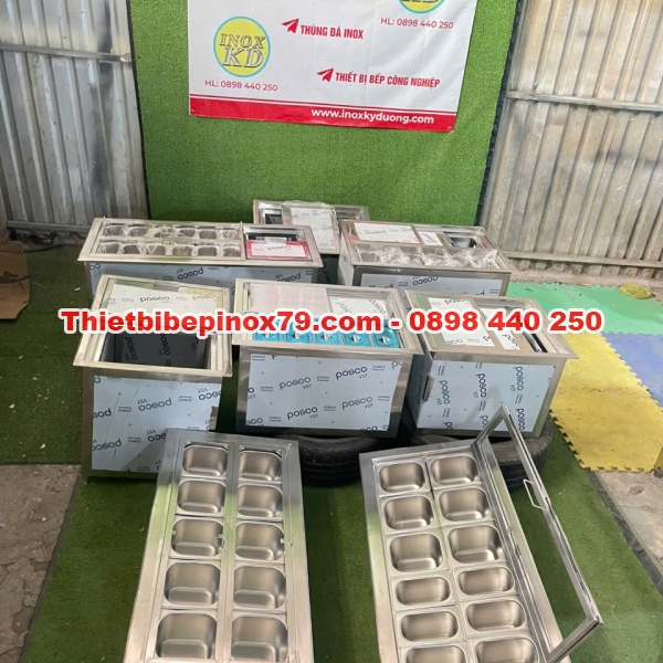 CÂU TẠO THÙNG ĐÁ INOX 304 
