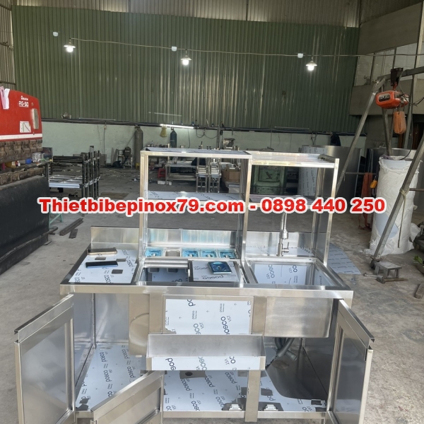 QUẦY PHA CHẾ TRÀ SỮA INOX 304 GIÁ RẺ