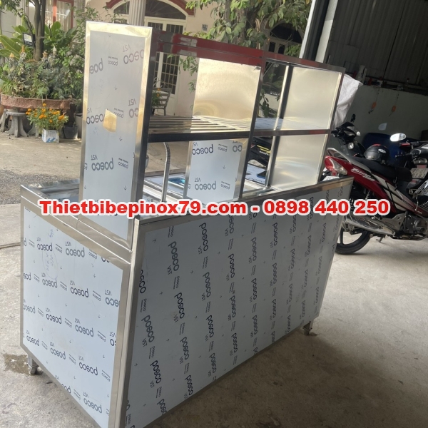 QUẦY PHA CHẾ TRÀ SỮA INOX 304 GIÁ RẺ