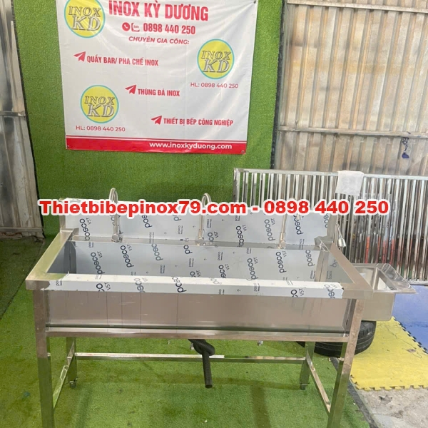 CHẬU RỬA TAY INOX TRƯỜNG HỌC