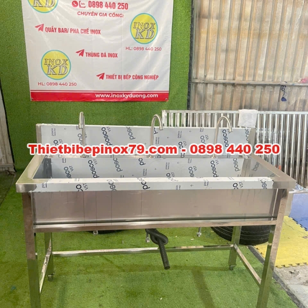 CHẬU RỬA TAY INOX TRƯỜNG HỌC