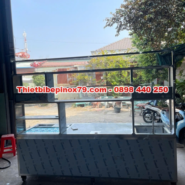 QUẦY PHA CHẾ TRÀ SỮA INOX 304 
