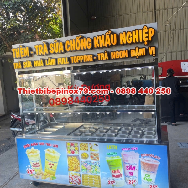 XE TRÀ SỮA INOX 304 HÀNG CHÍNH HÃNG SẢN XUẤT TẠI XƯỞNG