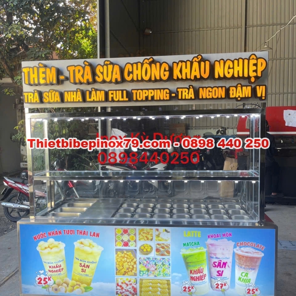 XE TRÀ SỮA INOX 304 HÀNG CHÍNH HÃNG SẢN XUẤT TẠI XƯỞNG