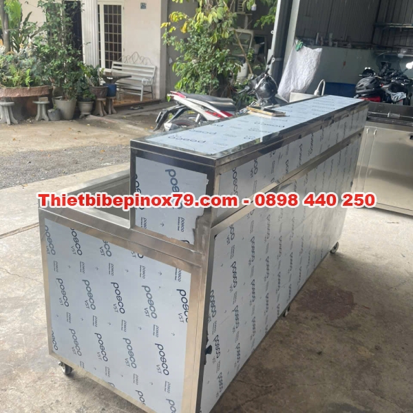 QUẦY PHA CHẾ INOX 304 ĐẦY ĐỦ CHỨC NĂNG SỬ DỤNG 