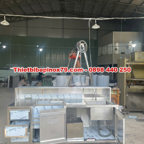 QUẦY PHA CHẾ INOX 304 ĐẦY ĐỦ CHỨC NĂNG SỬ DỤNG 