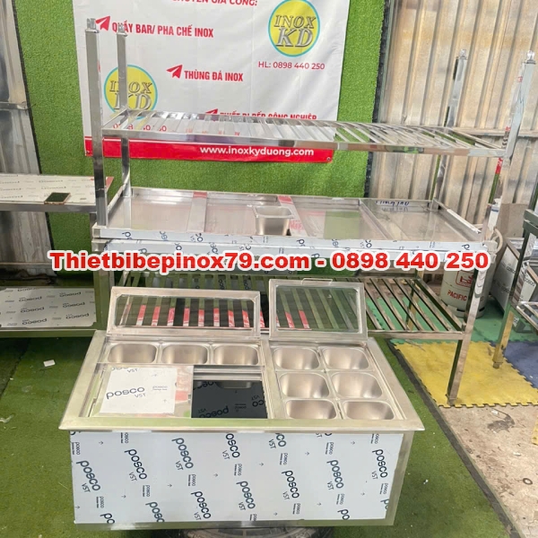 THÙNG ĐÁ INOX 304 SỬ DỤNG BỀN HƠN THÙNG NHỰA