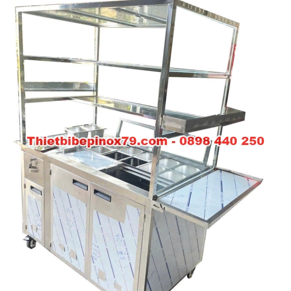 XE TRÀ SỮA INOX SẢN XUẤT TẠI XƯỞNG INOX KỲ DƯƠNG GIÁ RẺ