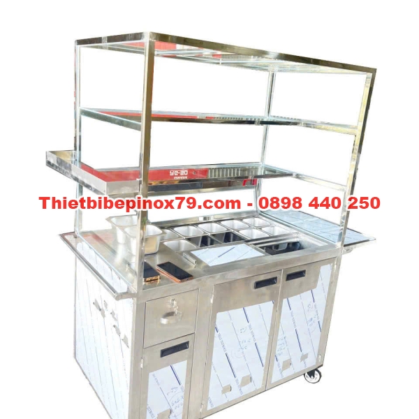 XE TRÀ SỮA INOX SẢN XUẤT TẠI XƯỞNG INOX KỲ DƯƠNG GIÁ RẺ