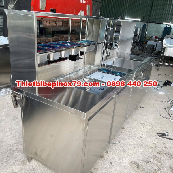 QUẦY PHA CHẾ INOX 304 INOX KỲ DƯƠNG GIÁ RẺ 