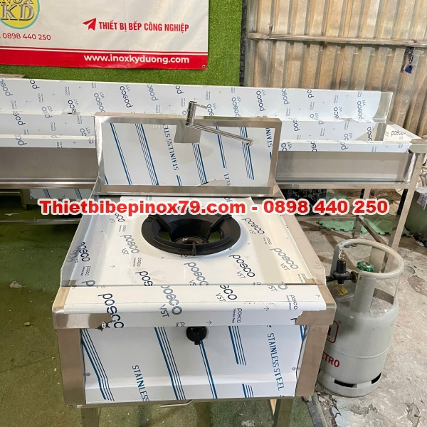 Bếp Á công nghiệp một họng  inox Kỳ Dương