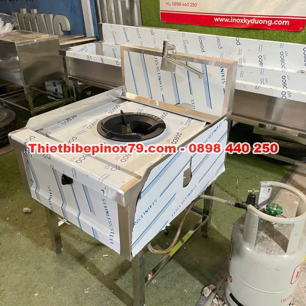 Bếp Á công nghiệp một họng  inox Kỳ Dương
