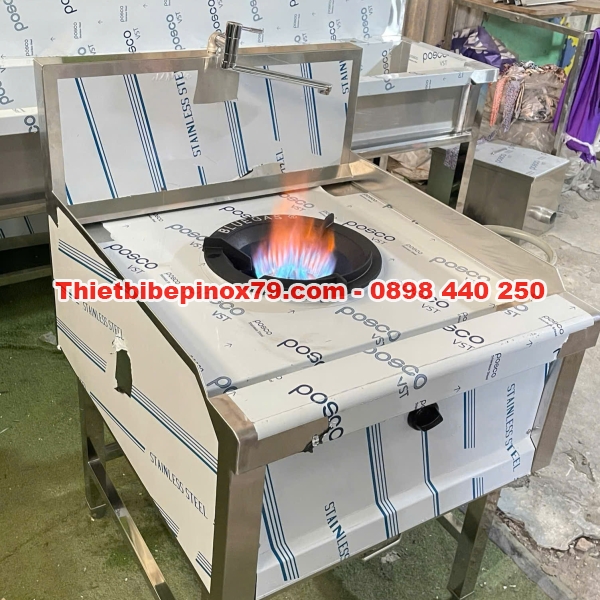 Bếp Á công nghiệp một họng  inox Kỳ Dương