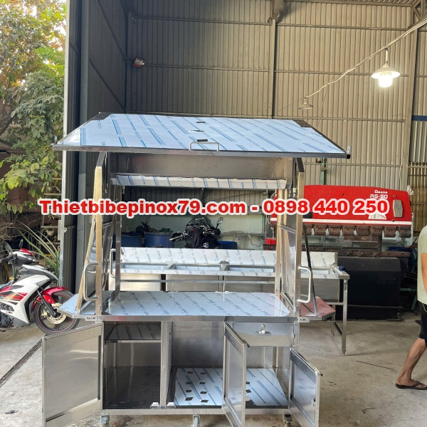 Xe cà phê cánh chim inox 304 giá rẻ tại xưởng