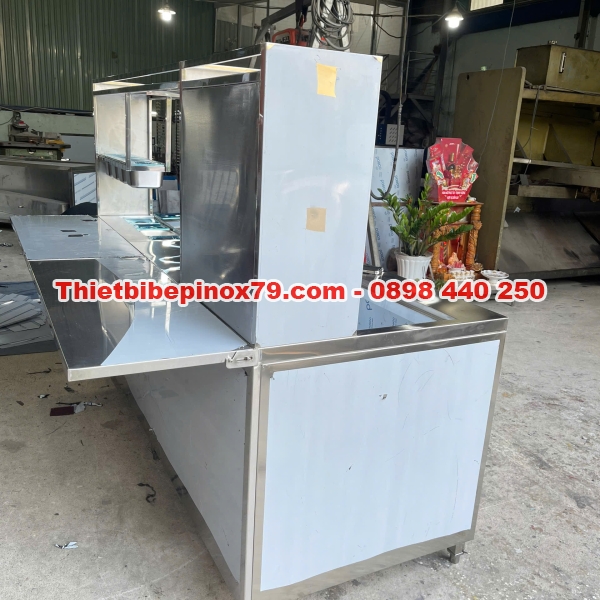 Quầy pha chế trà sữa inox giá rẻ nhất hiện nay tại xưởng inox kỳ dương