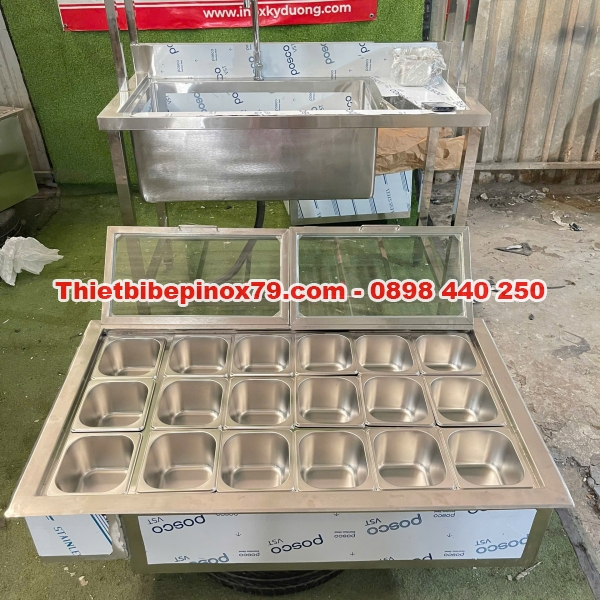 THÙNG ĐÁ INOX 304 CAO CẤP – GIẢI PHÁP GIỮ NHIỆT HOÀN HẢO CHO QUẦY BAR