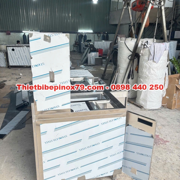 QUẦY PHA CHẾ INOX 304 ĐA NĂNG CAO CẤP – THIẾT KẾ CHUYÊN NGHIỆP CHO MÔ HÌNH TRÀ SỮA VÀ CAFE