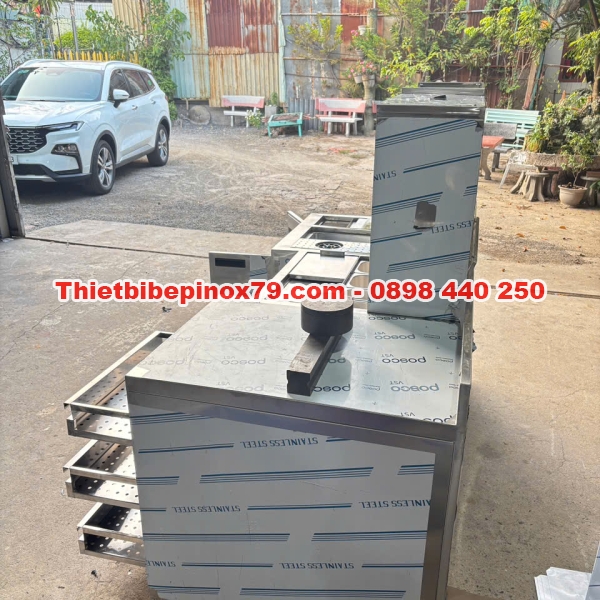 QUẦY PHA CHẾ INOX 304 ĐA NĂNG CAO CẤP – THIẾT KẾ CHUYÊN NGHIỆP CHO MÔ HÌNH TRÀ SỮA VÀ CAFE