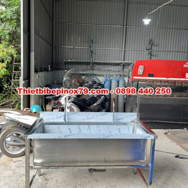  CHẬU RỬA INOX 304 CÔNG NGHIỆP 2 VÒI – THIẾT KẾ CAO CẤP, BỀN ĐẸP, SANG TRỌNG