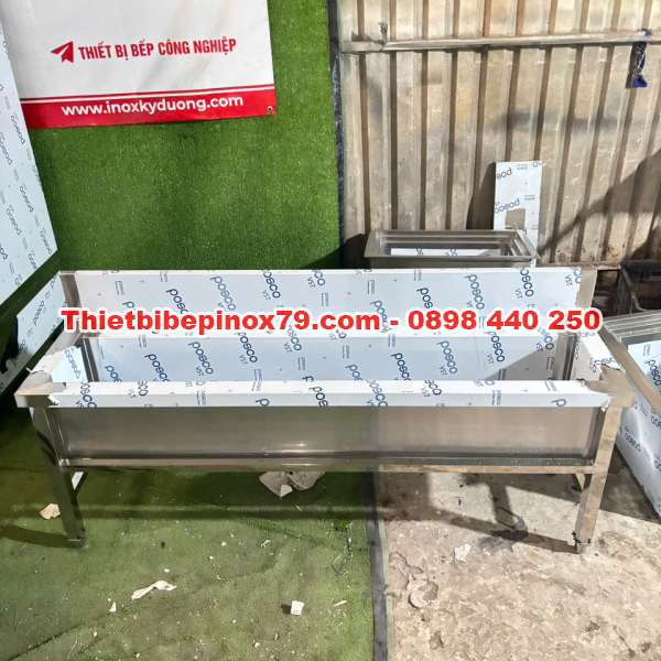 CHẬU RỬA INOX 304 TÍCH HỢP 4 VÒI GIẢI PHÁP RỬA VÀ SƠ CHẾ CHUYÊN NGHIỆP CHO NHÀ HÀNG, QUÁN ĂN